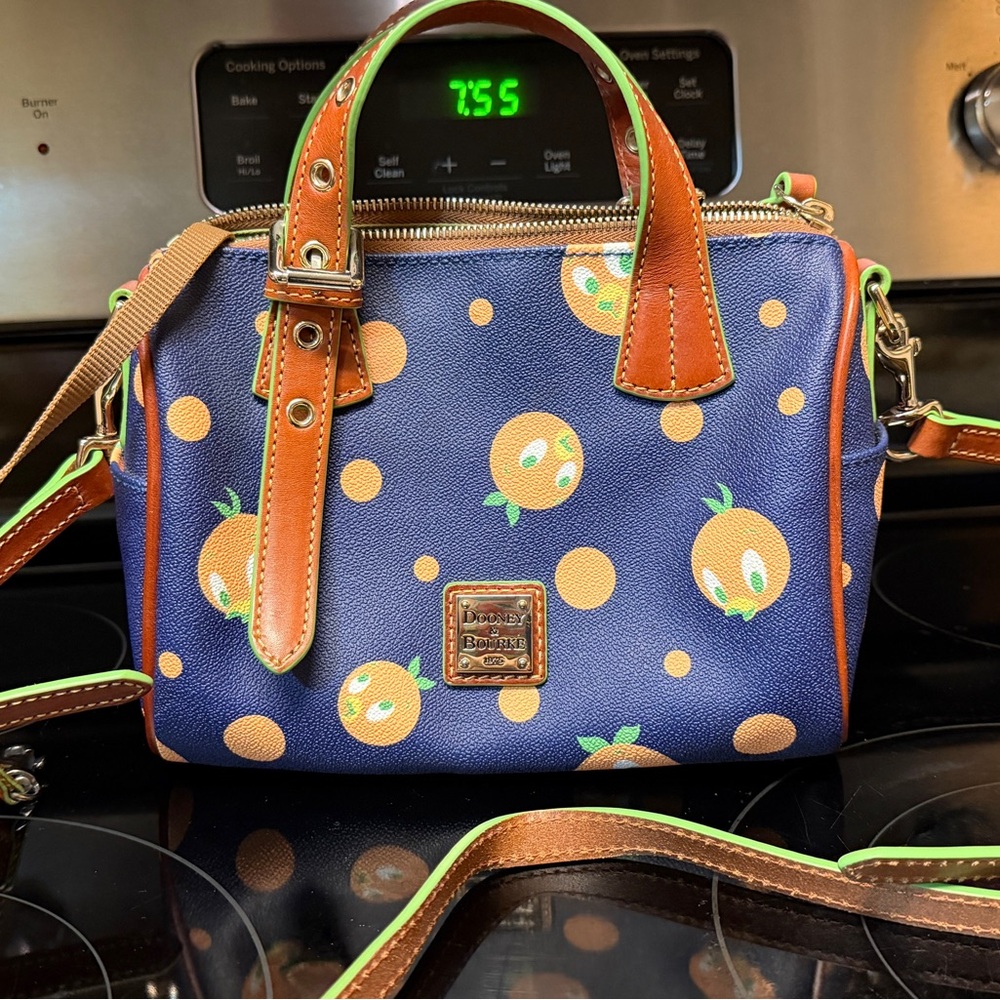 Dooney & Bourke Blue and Tan Mini Bag